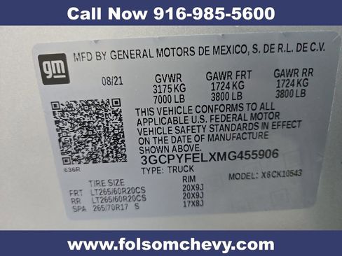 Used 2021 Chevrolet Silverado 1500 LT Trail Boss w/ Bed Protection Package AWD/4WD image 36