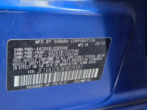 Used 2019 Subaru WRX Premium AWD/4WD image 21