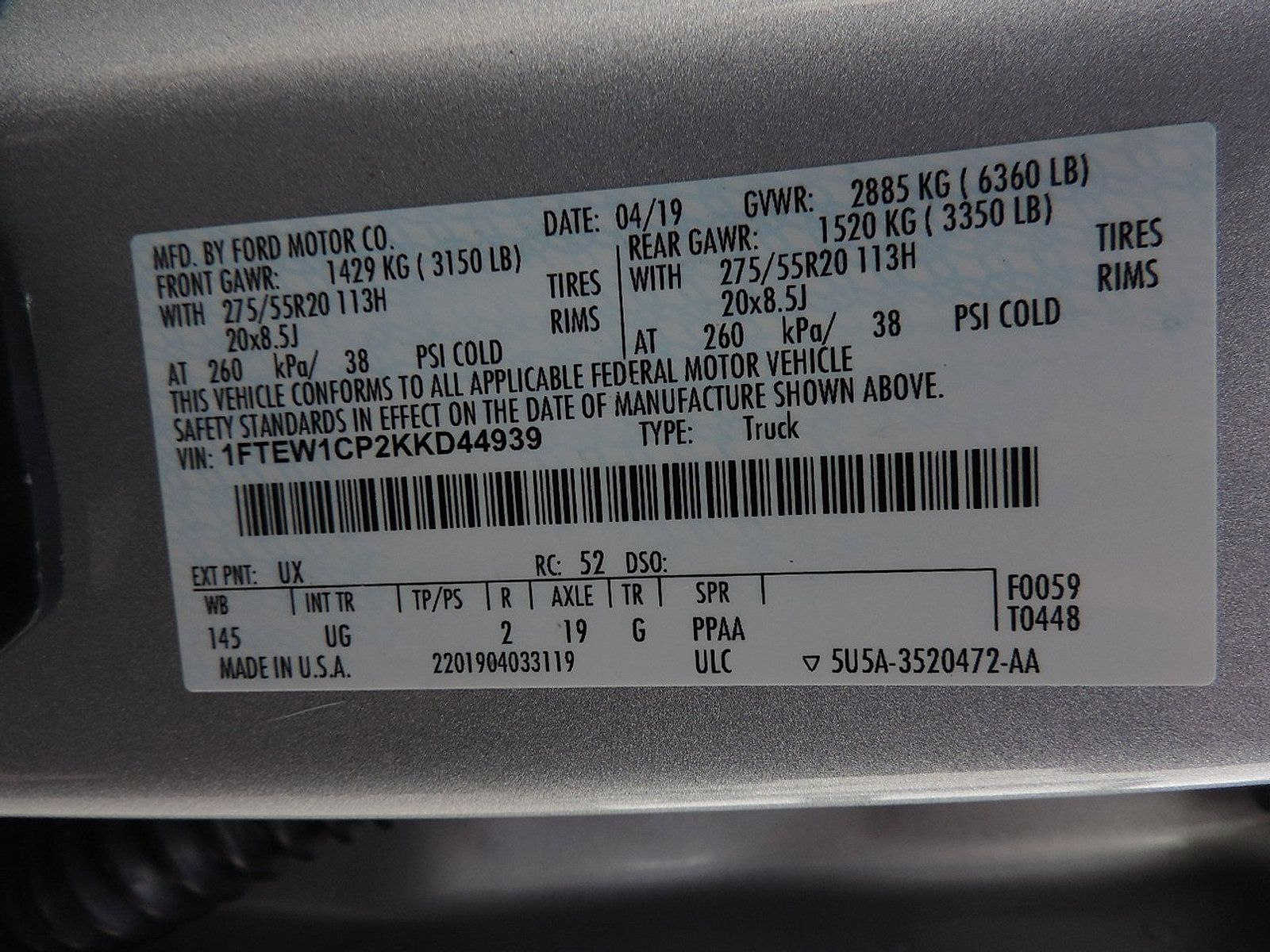 Used 2019 Ford F150 XLT w/ Equipment Group 302A Luxury RWD image 11