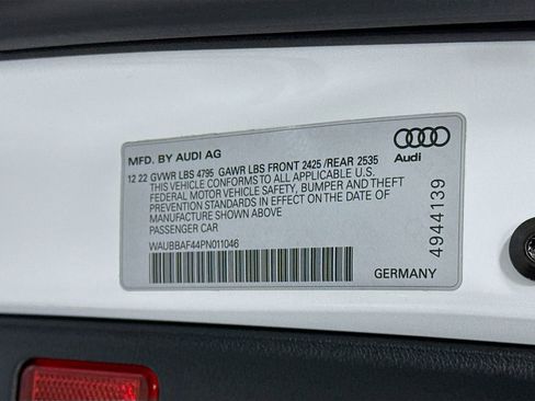 Certified 2023 Audi A4 2.0T Premium Plus w/ Premium Plus Package AWD/4WD image 35