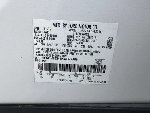 Used 2019 Ford Explorer XLT w/ Equipment Group 202A image 25