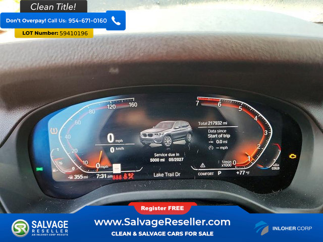 Used 2020 BMW X3 sDrive30i w/ Convenience Package RWD image 12