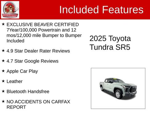 Used 2025 Toyota Tundra SR5 w/ SR5 Premium Package RWD image 4