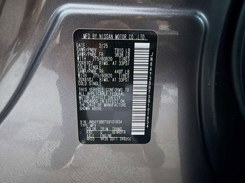 Certified 2025 Nissan Armada SL w/ Captain's Chari Seat Package AWD/4WD image 31