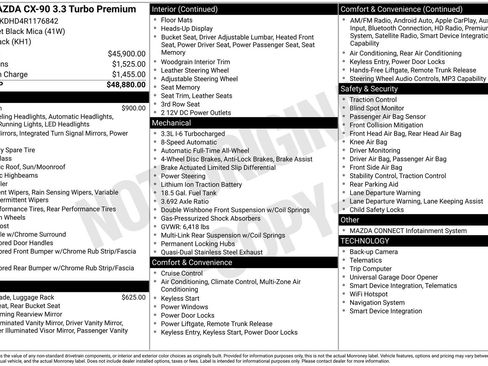 Certified 2024 MAZDA CX-90 3.3 Turbo w/ Premium Package AWD/4WD image 34