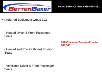 Used 2023 Chevrolet Traverse Premier w/ LPO, Floor Liner Package