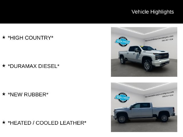Used 2022 Chevrolet Silverado 3500 High Country w/ Safety Package II AWD/4WD image 10