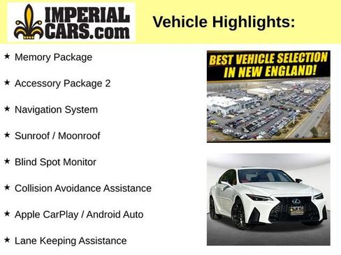 Used 2024 Lexus IS 350 F Sport w/ Memory Package AWD/4WD image 8