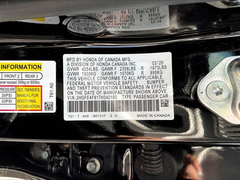 Certified 2026 Honda Civic Sport image 18