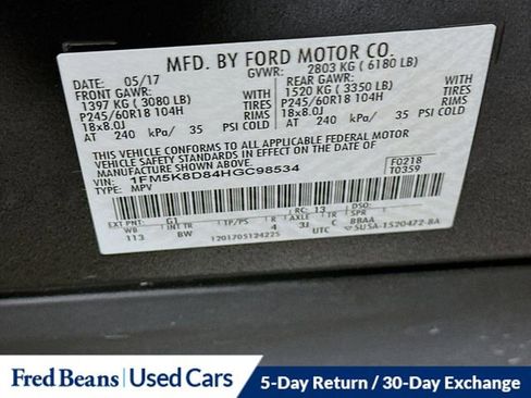 Used 2017 Ford Explorer XLT w/ Equipment Group 202A image 35