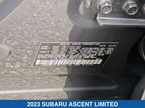 Used 2023 Subaru Ascent Limited w/ Technology Package AWD/4WD image 41