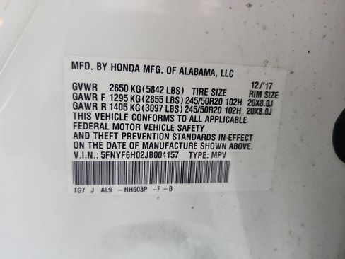 Used 2018 Honda Pilot Elite image 33