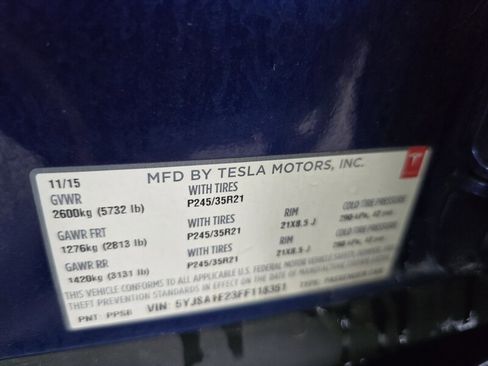 Used 2015 Tesla Model S 70D image 34