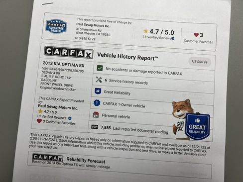 Used 2013 Kia Optima EX w/ Premium Pkg image 38