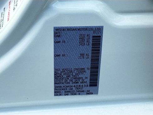 New 2025 Nissan Altima 2.5 SR w/ SR Premium Package image 20