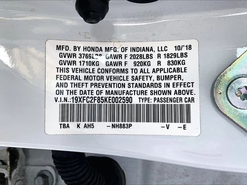 Used 2019 Honda Civic Sport image 16