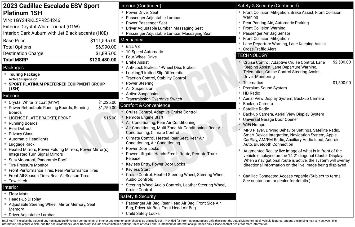 Used 2023 Cadillac Escalade ESV Sport Platinum AWD/4WD image 19
