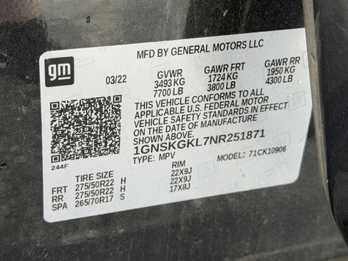 Used 2022 Chevrolet Suburban High Country AWD/4WD image 36