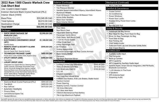 Used 2022 RAM 1500 Warlock AWD/4WD image 28