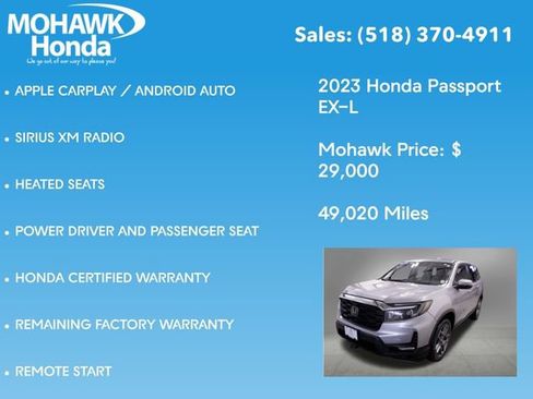 Certified 2023 Honda Passport EX-L image 16