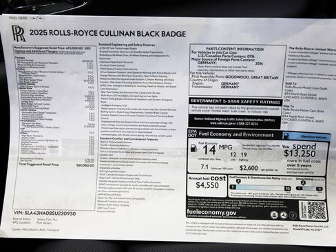 New 2025 Rolls-Royce Cullinan Black Badge image 30