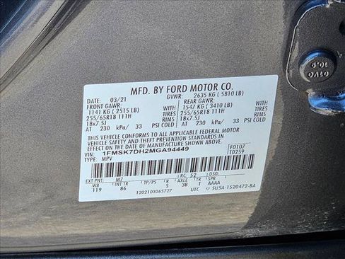 Used 2021 Ford Explorer XLT RWD image 23