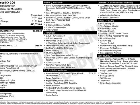 Used 2019 Lexus NX 300 FWD w/ Premium Package image 7