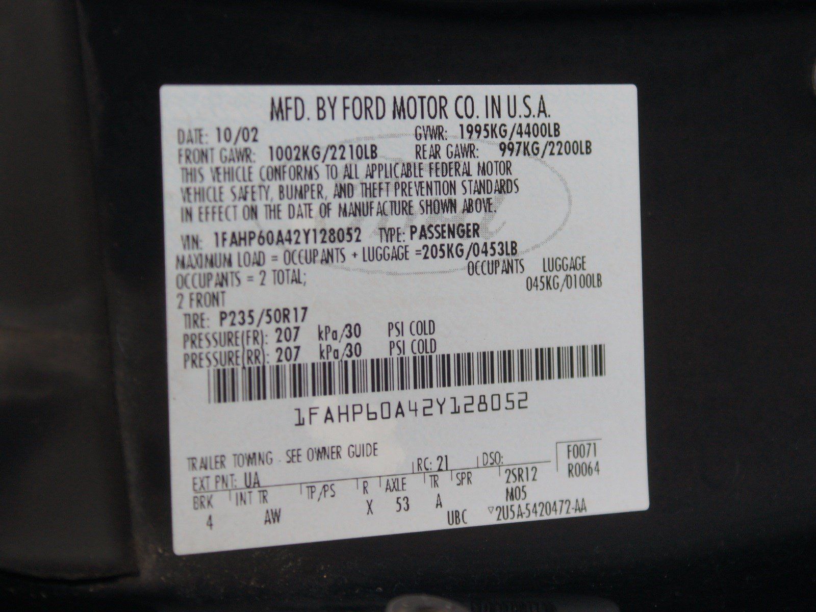 Used 2002 Ford Thunderbird RWD image 17