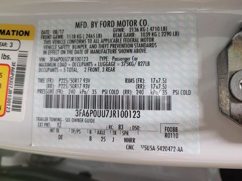 Used 2018 Ford Fusion S image 33