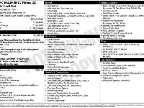 New 2025 GMC Hummer EV 3X w/ LPO, Sport Package image 7
