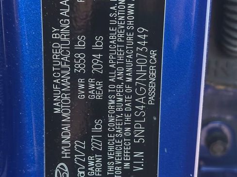 Certified 2022 Hyundai Elantra SEL w/ Convenience Package image 10