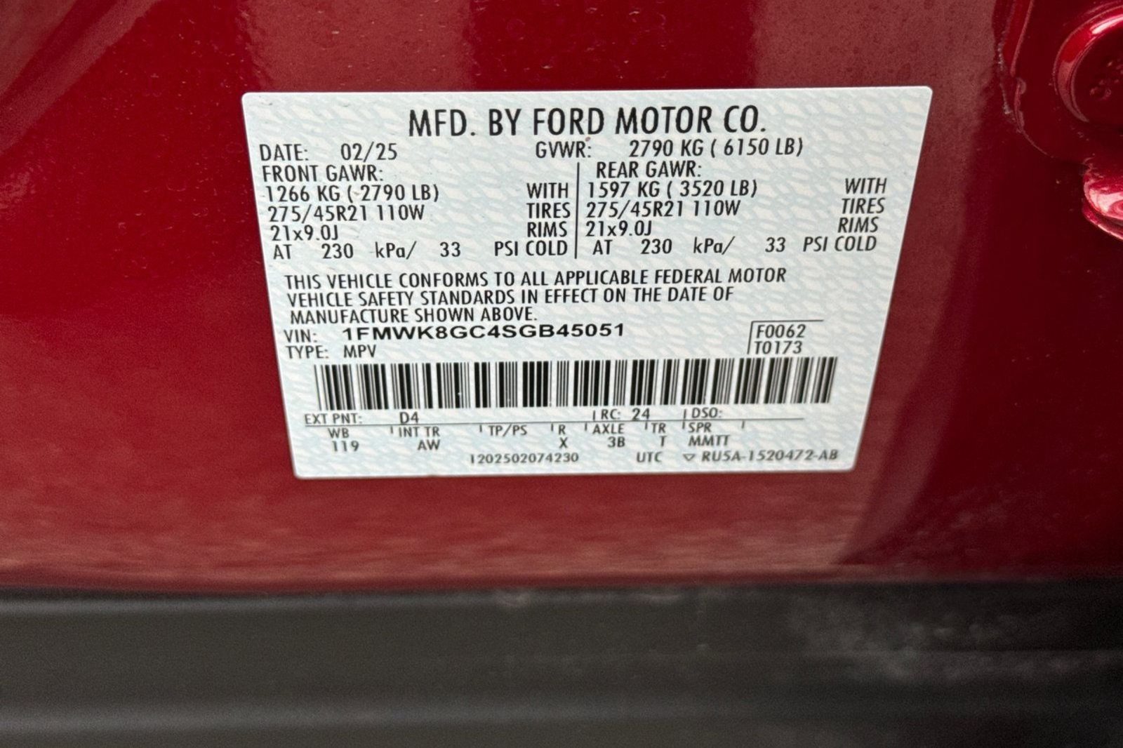 Used 2025 Ford Explorer ST w/ Sun And Sound Package AWD/4WD image 44