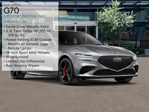 New 2026 Genesis G70 3.3T Sport Prestige image 3