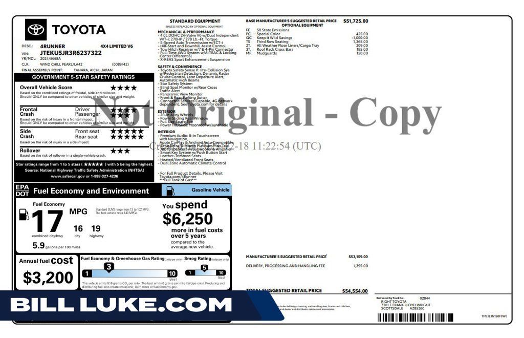 Used 2024 Toyota 4Runner Limited AWD/4WD image 1