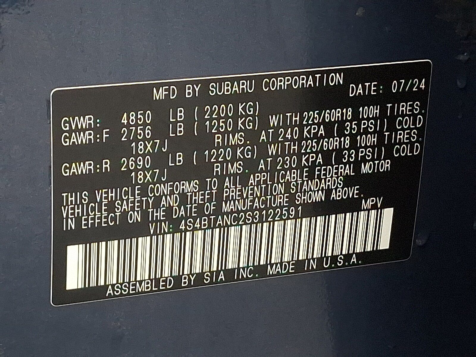 Certified 2025 Subaru Outback Limited AWD/4WD image 27