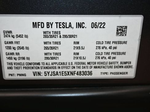 Used 2022 Tesla Model S AWD/4WD image 41