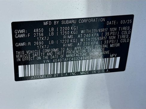 Certified 2025 Subaru Outback Premium w/ Popular Package #1 image 41