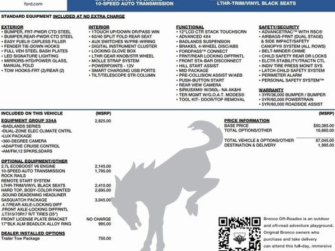 New 2025 Ford Bronco Badlands image 2