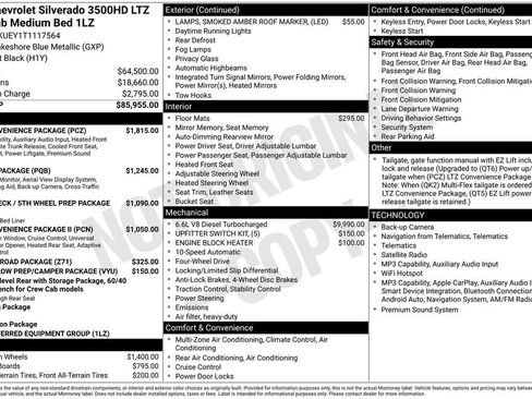 Certified 2026 Chevrolet Silverado 3500 LTZ w/ LTZ Convenience Package AWD/4WD image 39