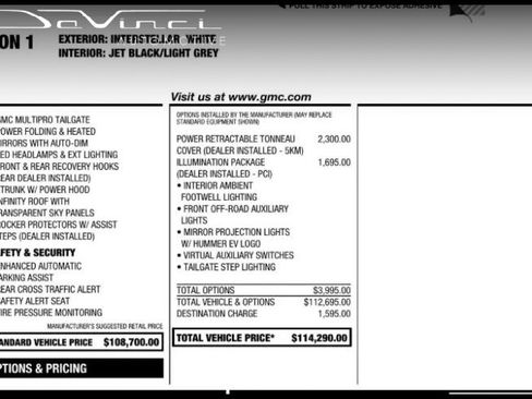 Used 2022 GMC Hummer EV Edition 1 w/ LPO, Illumination Package AWD/4WD image 7