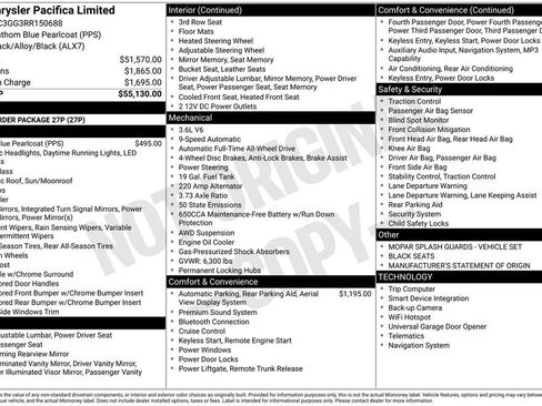 Used 2024 Chrysler Pacifica Limited image 5