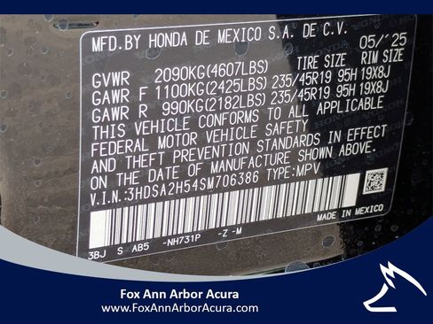 Certified 2025 Acura ADX A-Spec image 30