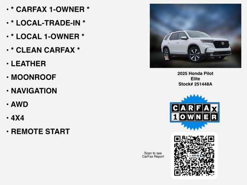 Certified 2025 Honda Pilot Elite image 7