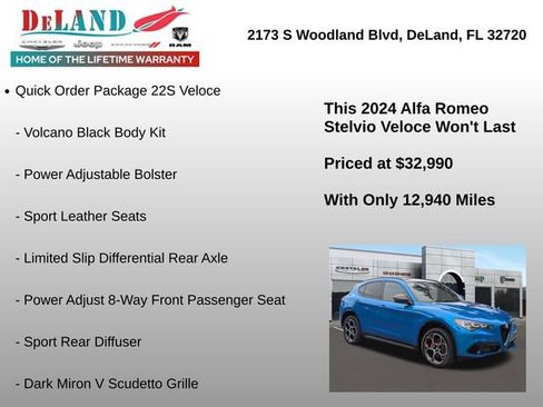 Used 2024 Alfa Romeo Stelvio Veloce image 6