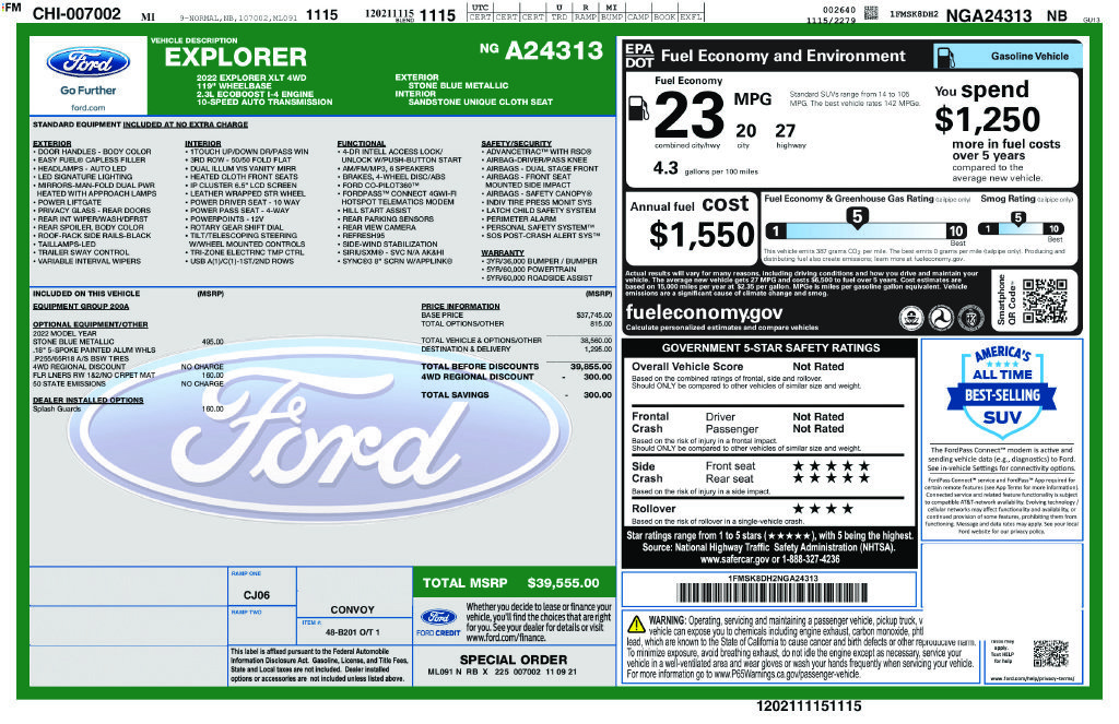 Used 2022 Ford Explorer XLT AWD/4WD image 10