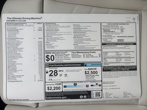 New 2026 BMW X1 xDrive28i w/ Convenience Package image 32