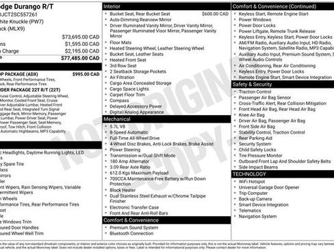 Used 2025 Dodge Durango R/T w/ Blacktop Package AWD/4WD image 26