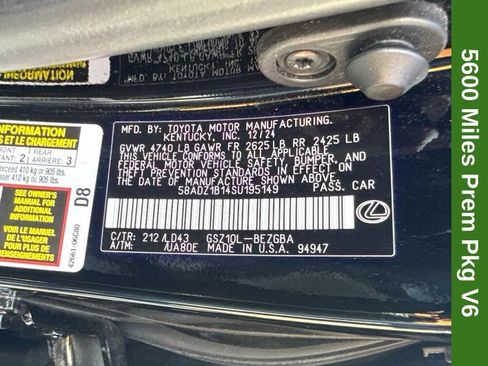Used 2025 Lexus ES 350 w/ Premium Package FWD image 30