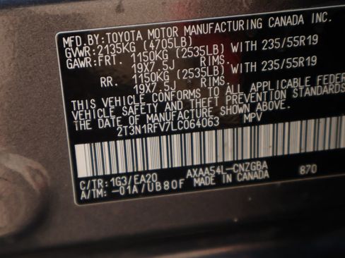 Used 2020 Toyota RAV4 Limited w/ Limited Grade Weather Package AWD/4WD image 39