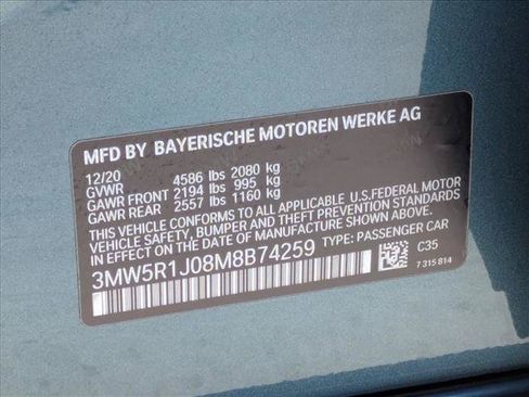 Used 2021 BMW 330i Sedan w/ Convenience Package RWD image 27